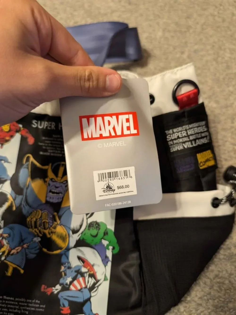 Disney world marvel bag